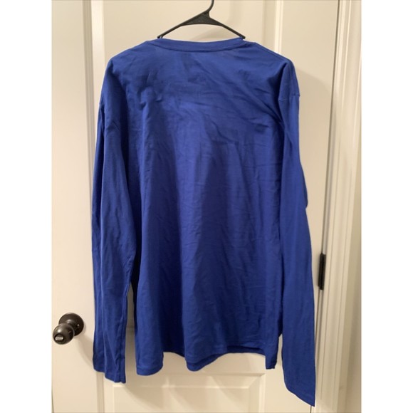 NBA Mens Blue T-Shirt Philadelphia 76ers Long Sleeve Tee Size XL - Picture 7 of 8